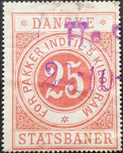 Stamp, DSB Danske Statsbaner (railway stamp), Denmark,  , Numbers, Railways