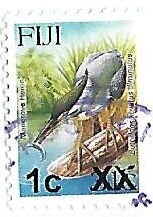 Stamp, Mangrove Heron (Butorides striatus diminutus), Fiji,  , Animals (Fauna), Birds