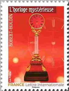 Stamp, The Mysterious Clock Magician Prop, France,  , Clocks, Magicians