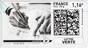 Stamp, Architect, France,  , Architects, Drawings, Hands, Professions