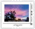 Stamp, Sky view. la Possession, France,  , Islands, Landscapes