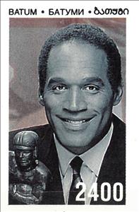 Stamp, O. J. Simpson, Georgia, Batumi,  , Famous People