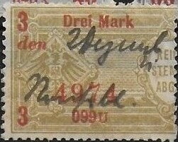 Stamp, Reichs-Stempelabgabe, German Realm,  , Coats of Arms, Eagles
