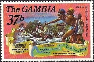 Stamp, Parks Death, Gambia,  , Parks