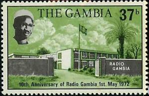 Stamp, Radio Gambia Building, Gambia,  , Radio