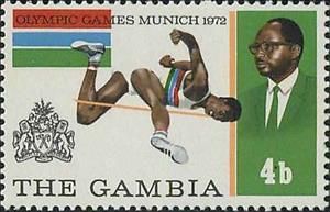 Stamp, High Jump, Gambia,  , Olympic Games, High Jump