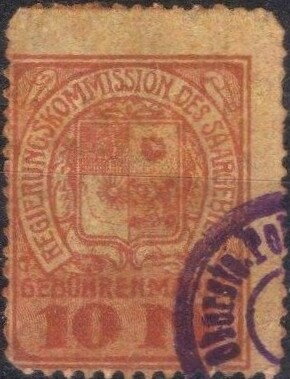 Stamp, Coat of arms, Germany, Saarland,  , Coats of Arms