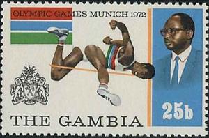 Stamp, High Jump, Gambia,  , Olympic Games, High Jump