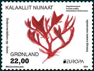 Stamp, Fimbrifolium dichotomum, Greenland,  , Aquatic Plants, C.E.P.T. / Europe
