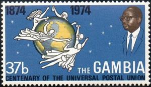 Stamp, UPU Emblem, Gambia,  , UPU