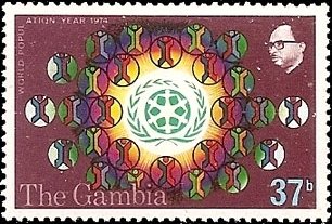 Stamp, Dividing like Atoms, Gambia,  