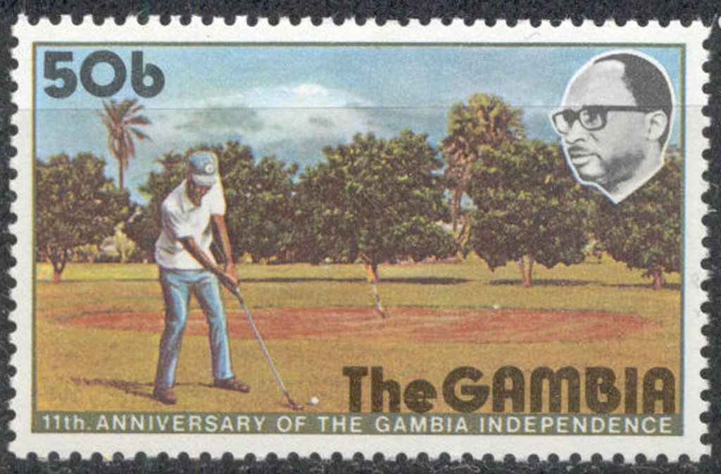 Golfer Addressing Ball