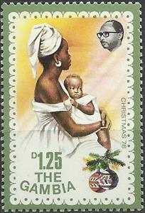 Stamp, Mother and Child, Gambia,  