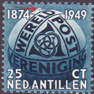 Stamp, Post Horns Entwined, Netherlands Antilles,  , Anniversaries and Jubilees, Post Horns, U.P.U.