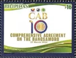 Stamp, Bagnsamoro Accords, 10 Years, Philippines,  , Politics, Treaties