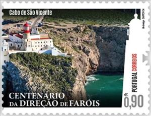 Stamp, Lighthouse at Cape São Vicente, Portugal,  , Anniversaries and Jubilees, Buildings, Lighthouses
