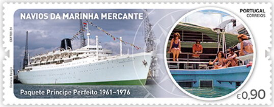Stamp, MS Príncipe Perfeito, Portugal,  , Ships