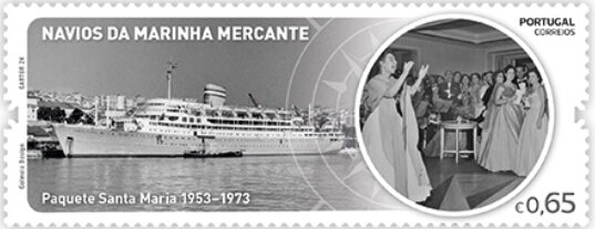 Stamp, MS Serpa Pinto, Portugal,  , Ships