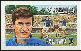 Stamp, André Chorda (1938-1998), France, Ras al Khaimah,  , Football (Soccer), Sports
