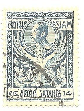 Stamp, King Chulalongkorn, Thailand,  