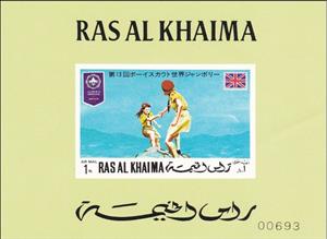 Souvenir Sheet, Climbing, Ras al Khaimah,  , Scouting