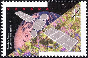 Stamp, Satellite, Canada,  