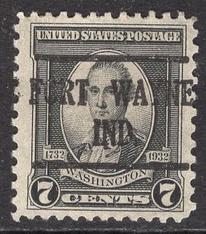 Stamp, George Washington (1777), portrait by Charles Willson Peale, United States of America,  , Anniversaries and Jubilees, Famous People, Heads of State, Men, Politicians, Государственный деятель