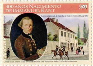 Stamp, Immanuel Kant, Philosopher, Uruguay,  , Famous People, Horses, Philosophers