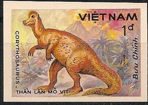 Stamp, Corythosaurus, Vietnam,  , Animals (Fauna), Dinosaurs, Prehistoric Animals, Reptiles