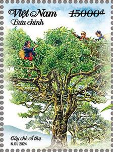 Stamp, Tea Tree, Vietnam,  , Agriculture, Tea, Trees