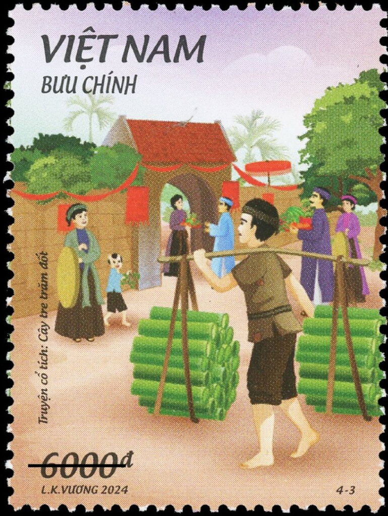 Young Man Brings Bamboo Knots Home