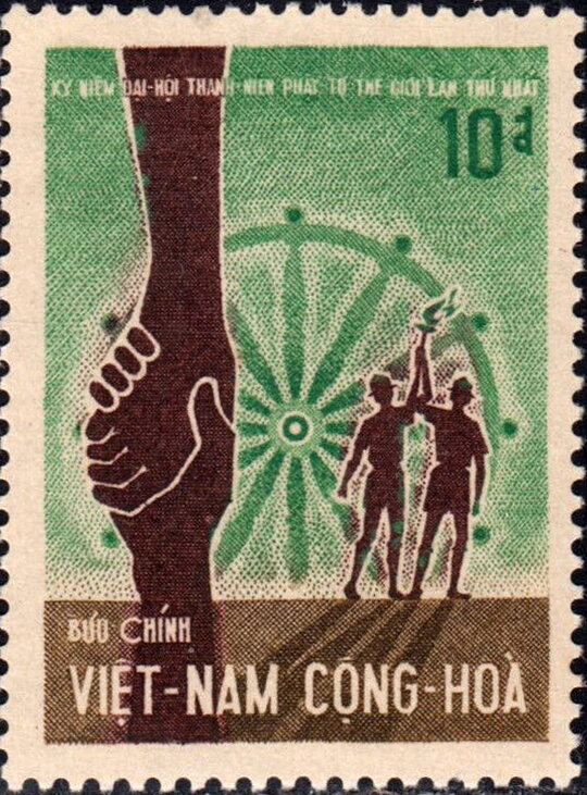 Hands, Young Buddhists and Wheel