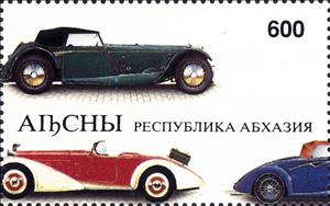 Stamp, Cars, Abkhazia,  , Cars