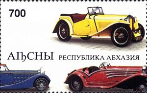 Stamp, Cars, Abkhazia,  , Cars