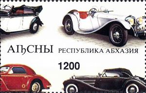 Stamp, Cars, Abkhazia,  , Cars