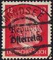 Stamp, Republik Österreich handstamp, Austria- Local Liberation Issues 1945,  