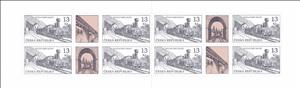 Booklet Pane, Train with locomotive Louny at the railway station in Dubí, Czech Republic,  , Anniversaries and Jubilees, Locomotives, Railways, Steam Traction