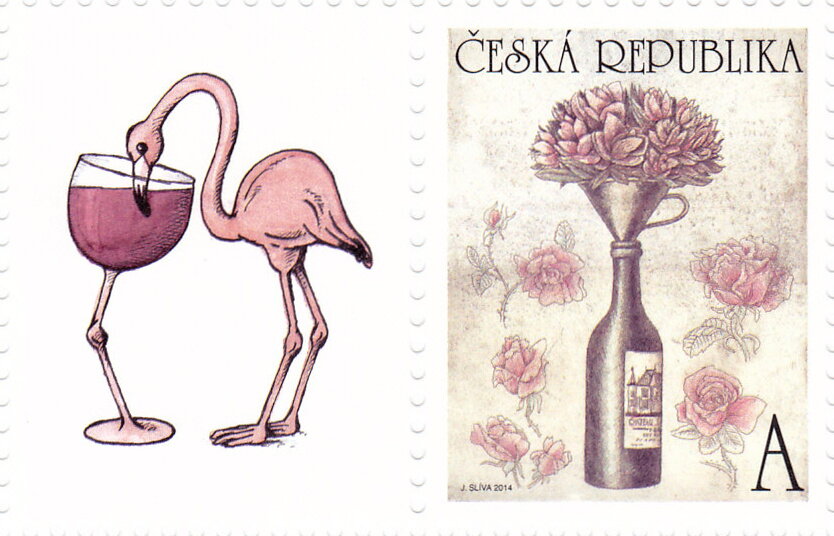 Wine bottle as a vase