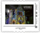 Stamp, Chartres in Lights 2024. Saint Aignan, France,  , Art, Churches - Cathedrals - Basilicas - Chapels, Night Views