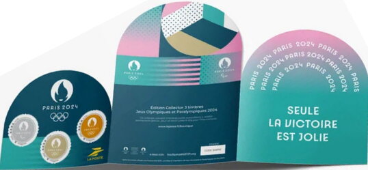 Booklet, Paris Olympics and Paralymics 2024. Victory, France,  , Medals and Marks of Honour, Olympic Games, Sports