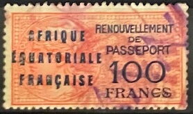 Stamp, Daussy Type, French Equatorial Africa,  