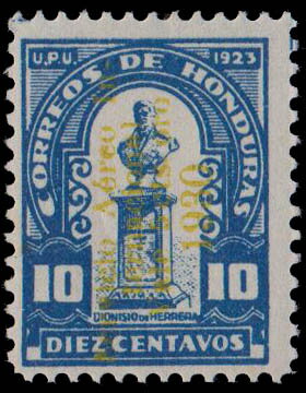 Dionisio de Herrera, surcharged
