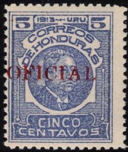 General Manuel Bonilla Chirinos overprinted