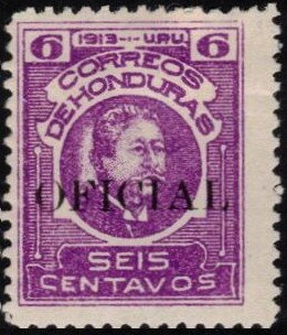 General Manuel Bonilla Chirinos overprinted