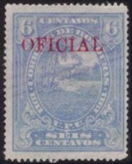 Honduran Scene overprinted