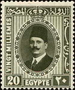 Stamp, King Fuad I, Egypt,  , Heads of State, Kings