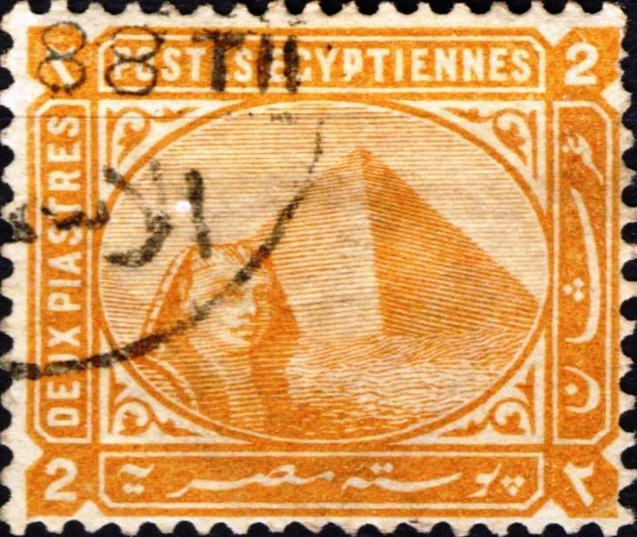 Sphinx in front of Cheops pyramid