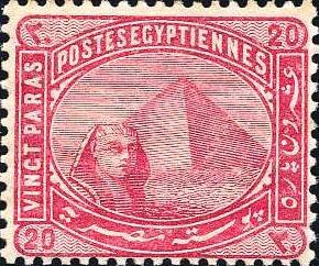 Sphinx in front of Cheops pyramid