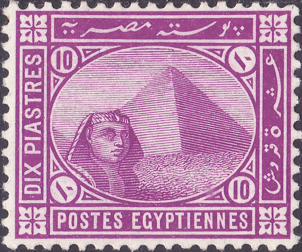 Sphinx in front of Cheops pyramid