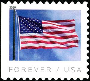 Stamp, U.S. Flag from BCA Booklet, United States of America,  , Flags